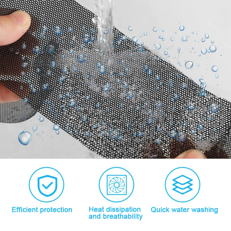 For PS5 Accessories Dust Net Filter Protector Mesh for PS5 Disc/Digital Gaming Console Side Anti-Scratch Dustproof Cover